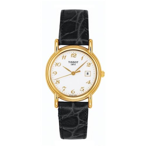 Tissot Carson Quartz 26.8 Yellow Gold / White / Strap
